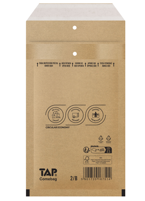 Légpárnás Boríték B/12 Barna TAP eco brown (200 db/doboz)