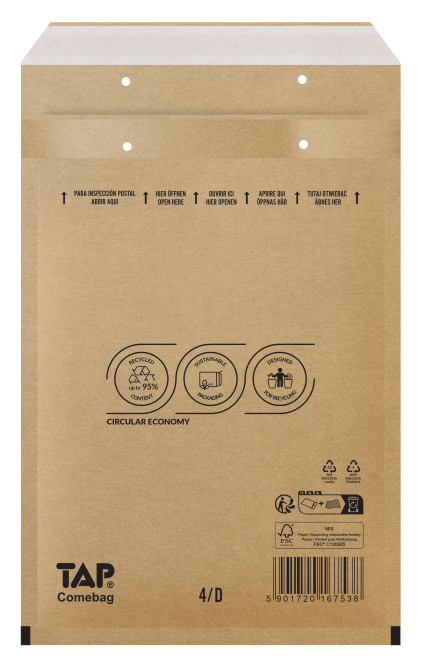 Légpárnás Boríték D/14 Barna TAP eco brown (100 db/doboz)