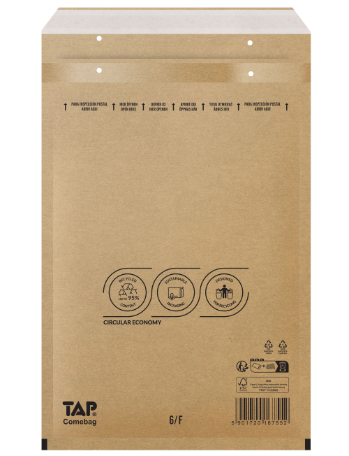 Légpárnás Boríték F/16 Barna TAP eco brown (100 db/doboz)