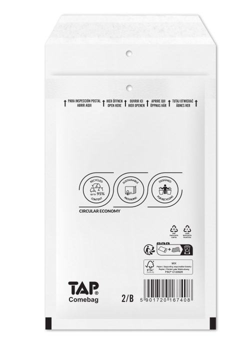 Légpárnás Boríték B/12 Fehér TAP white (200 db/doboz)