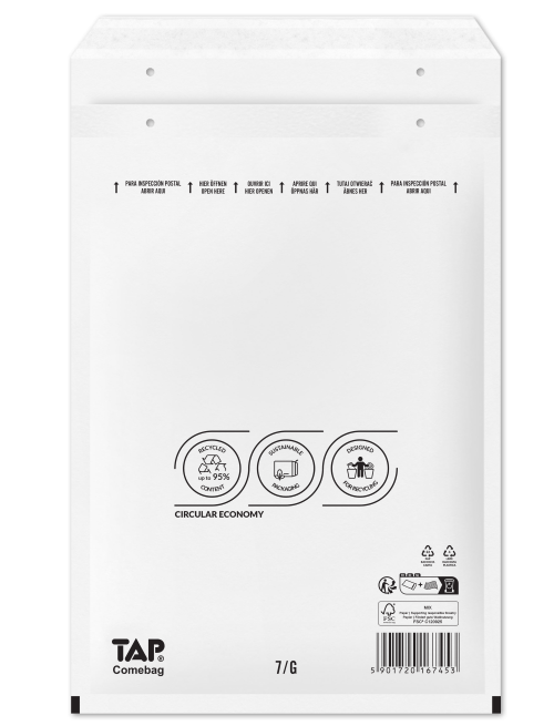 Légpárnás Boríték G/17 Fehér TAP white (100 db/doboz)