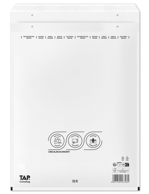 Légpárnás Boríték K/20 Fehér TAP white (100 db/doboz)